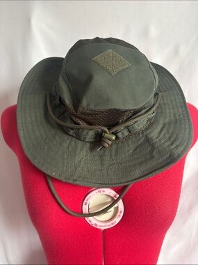 Olive Green Military-Style Boonie Hat - Unbranded